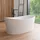 rivea Maila freistehende Badewanne 160 x 71 cm (BR0561WH)