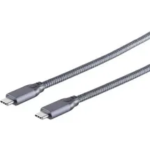 S/CONN maximum connectivity USB-C 1 m Grau