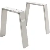 ML-Design Tischbeine Silber, Metall 8x42x44 cm, Esszimmer, Tische, Esstische, Tischsysteme, Tischgestell