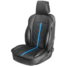 Walser - Pkw Sitzauflage Kimi, Auto-sitzaufleger Im Rennsportdesign schwarz/blau,