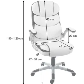 Mendler HWC-F80 Kunstleder Schwarz