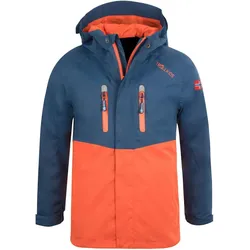 Kinder Regenjacke Nusfjord Mystik Blau / Orange One Size