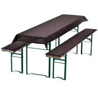nyvi Bierbankauflagen Set 240 x 90 cm braun 3-tlg.