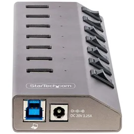 Startech StarTech.com 7-Port Self-Powered USB-C Hub with Individual On/Off Switches, USB 3.2 - 7 - Grau
