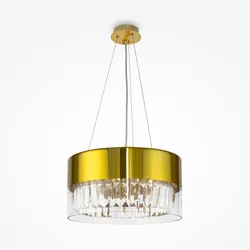 Goldene Pendelleuchte - Maytoni Modern Serie, 4 E14 Leuchten, 20W, Edelstahlfittings