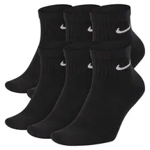 Nike Everyday Cushioned Knöchelsocken 6er Pack schwarz/weiß 34-38