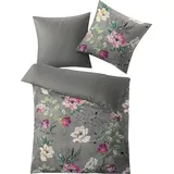 KLEINE WOLKE Vincenza Floral Basalt 155 x 220 cm + 2 x 80 x 80 cm