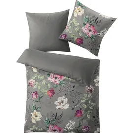 KLEINE WOLKE Vincenza Floral Basalt 155 x 220 cm + 2 x 80 x 80 cm