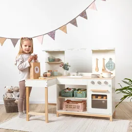 Musterkind Spielküche Robusta, weiss | natur,