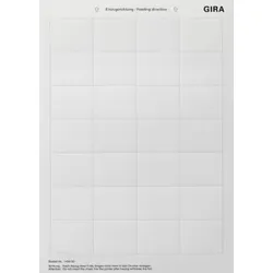 Gira 145600 Beschriftungsbögen 46, 9 x 36, 9 mm Zubehör