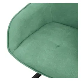 ML-Design Esszimmerstühle drehbar 2er Set Textil Webstoff Grün Wohnzimmerstuhl