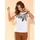 Sieh an! Kurzarm-Shirt in weiß-cognac | Gr.: 38