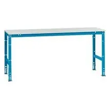 Manuflex Grundtisch UNIVERSAL Standard, Tischplatte Kunststoff, 2000x800, lichtblau