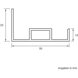 longlifeled gmbh LED Panel Aufbaurahmen Click 120x15cm