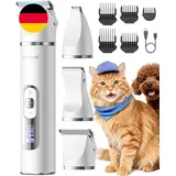 Oneisall 3 in 1 Schermaschine Katze Hunde, Pfotentrimmer Für Hunde, Lcd-Anzeige