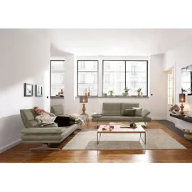 W.Schillig Designsofa Flachgewebe 3-Sitzer Braun