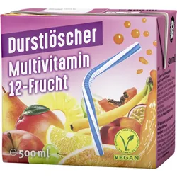 Wesergold Durstlöscher Multivitamin 12Früchte 27575 TetraPak 0,5l 4100060006632 riha Wesergold Getränke GmbH & Co. 12 Stück
