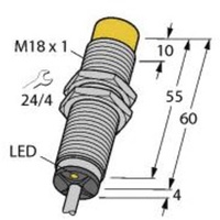 Turck Sensor nicht bündig NPN, Wechsler NI12U-M18M-VN4X