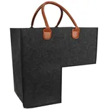 Treppen Organizer Korb Aus Filz Treppenkorb Stufenkorb Faltbarer L-Form Mit Kunstleder-Griffen Treppenkorb Mit Griffen Stufenkorb Aufbewahrungskor Für Wäsche Spielzeug Wohnkultur