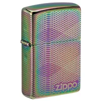 Zippo Sturmfeuerzeug - Illusion Line Pattern, Multi Color, Laser 360° - Nachfüllbar - Wiederverwendbar - Windfestes Design - Geschenkbox - Made in USA