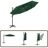 Vidaxl - Sonnenschirm mit Aluminium-Mast 4-lagig Grün 3x3 m - Sonnenschirm - Gartenschirm - Terrassenüberdachung - Sonnenschutz - Outdoor Möbel