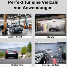 Wiltec Rangierwagenheber Stahl 85-500 mm schwarz fahrbar