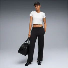 Puma Essentials Elevated Straight Leg DK Damen Jogginghose, schwarz