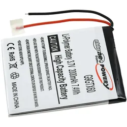 Powery Akku passend für GPS, Navigation NavGear GTX-60, RSX-60, Typ A505068G u.a.