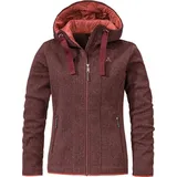 Schöffel Damen Aurora Fleece Hoodie Jacke (Größe XL, rot)