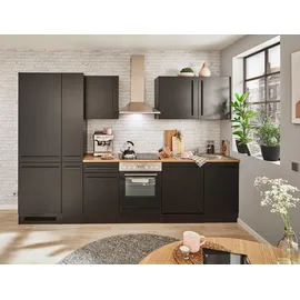 BASIC by Balculina Küchenzeile Jazz 310 cm schwarz
