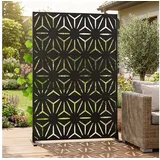 casa.pro Raumteiler 180 x 120 cm Schwarz