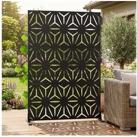 casa.pro Raumteiler 180 x 120 cm Schwarz