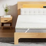 Matratzen Topper 180x200cm H2/H3, 8CM Höhe Matratzentopper für Schlafsofa Bett, Boxspringbett, Wohnwagen, Schlafsofa, Rutschfester Unterlagen Mattress Topper für Matratzen, Öko-TEX Zertifiziert