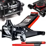 FORSAGE | Hydraulischer Rangierwagenheber, 3T, 75-510MM, Rangierheber für Auto und Kleintransporter, Wagenheber für Haus und Werkstatt