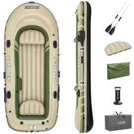 BESTWAY Schlauchboot Komplett-Set VoyagerTM X4 350 x 145 x 49 cm