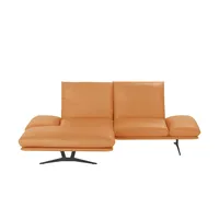 KOINOR Eckcouch Leder 2-Sitzer Orange