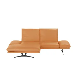 KOINOR Eckcouch Leder 2-Sitzer Orange