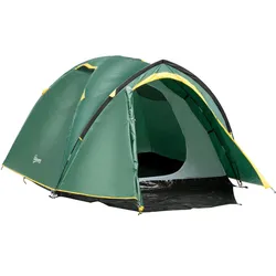 Outsunny Kuppelzelt Polyester, PE, B3 Mesh-Gewebe, Glasfaser