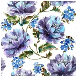 OEM Stefanie Vliestapete 52 cm x 10 m Blau 34193