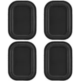 VBESTLIFE Lautsprecher Vibrationsplatte, 4PCS 45mm Bass Lautsprecher Passiver Kühler Hilfsgummi Vibrationsplatte Subwoofer DIY Reparatur(Schwarz)