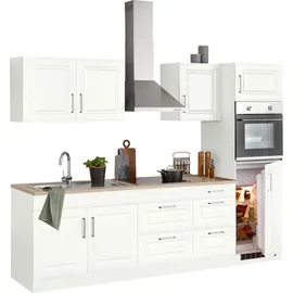 kochstation KS-Stockholm Küchenzeile 270 x 60 x 0 cm weiß