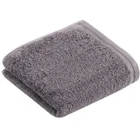 VOSSEN Vegan Life Gästehandtuch 3 x 40 x 60 cm dunkelgrau