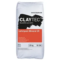CLAYTEC Lehmputz Mineral 20 - 25 kg Sack