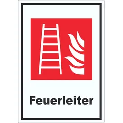 Feuerleiter Aufkleber A9 (37x52mm)