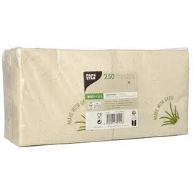 Papstar Servietten, 2-lagig 1/4-Falz weiss