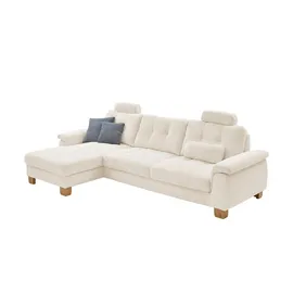 meinSofa Ecksofa aus Cord Suna ¦ beige ¦ Maße (cm): B: 316 H: 86 T: 177.0