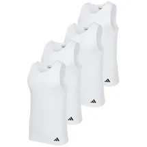adidas Sportswear Unterhemd / Tanktop Active Flex Cotton Ergonomic in Weiß | Gr.: XL