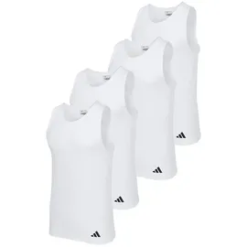 adidas Sportswear Unterhemd / Tanktop Active Flex Cotton Ergonomic in Weiß | Gr.: XL
