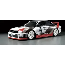 TAMIYA RC-Auto Audi 90 quattro Racing 2,4CH RTR grau, weiß (TT-02)