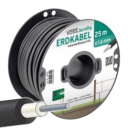 25m Hochspannungs-Zaun u. Erdkabel 1,6mm